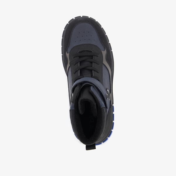 Blue Box hoge jongens sneakers zwart/blauw