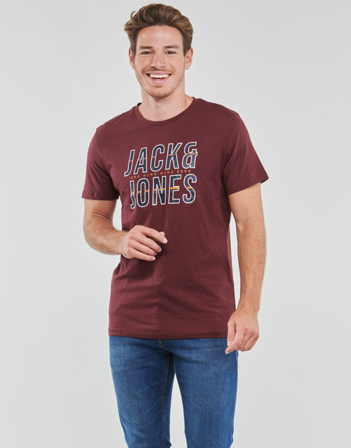 Jack & Jones - JJXILO TEE SS CREW NECK - Bordeaux