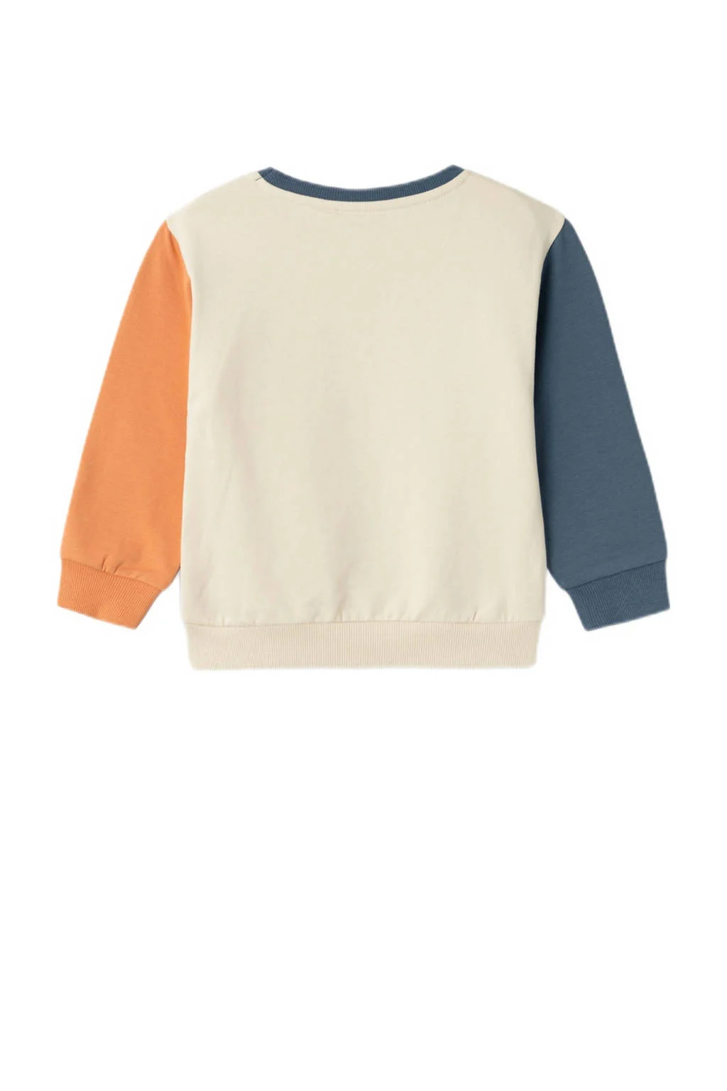 NAME IT sweater NMMOVE blauw/ecru/oranje