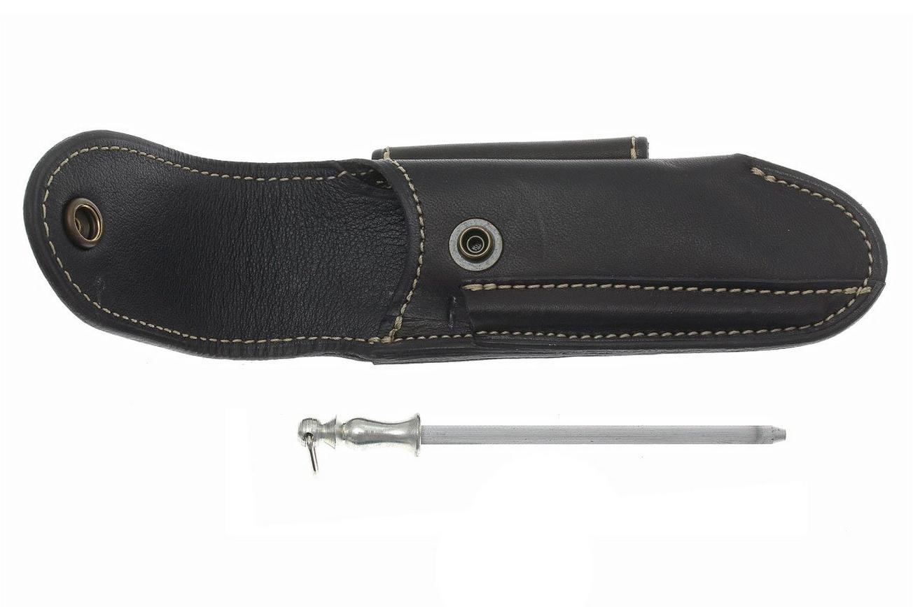 Fontenille Pataud lederen riemfoedraal met aanzetstaaltje, large