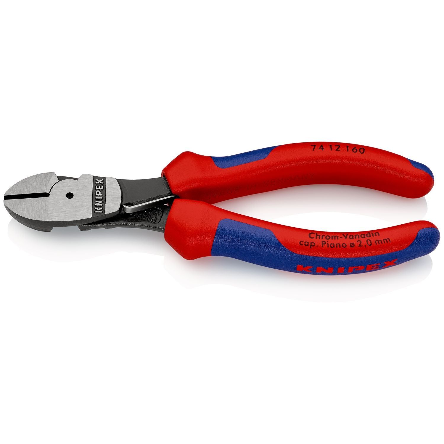 Knipex 74 12 160 Kracht-Zijsnijtang met veer 160mm
