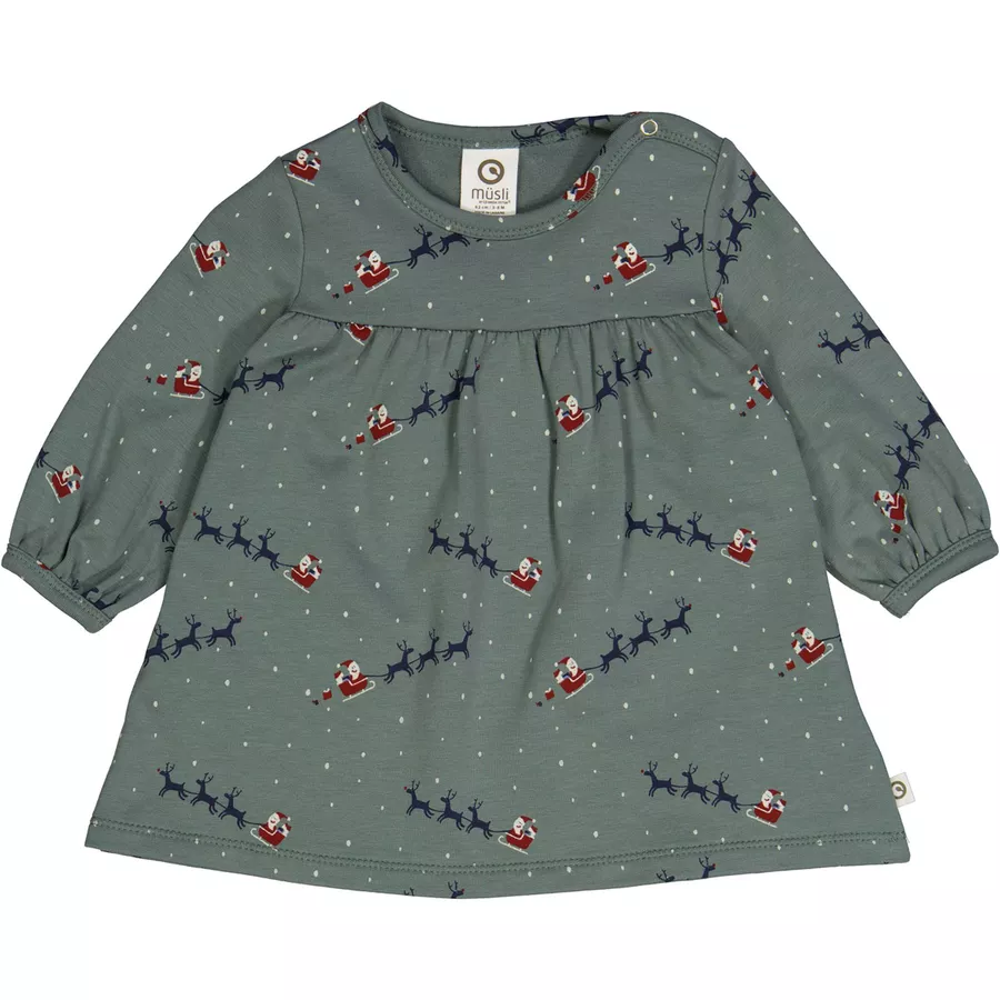 Müsli Babykleid greenblueRusset