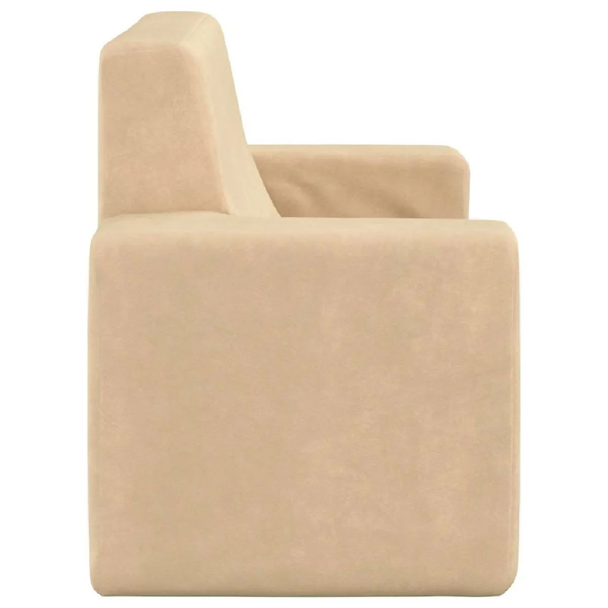 vidaXL Canapé enfants 2 places Crème