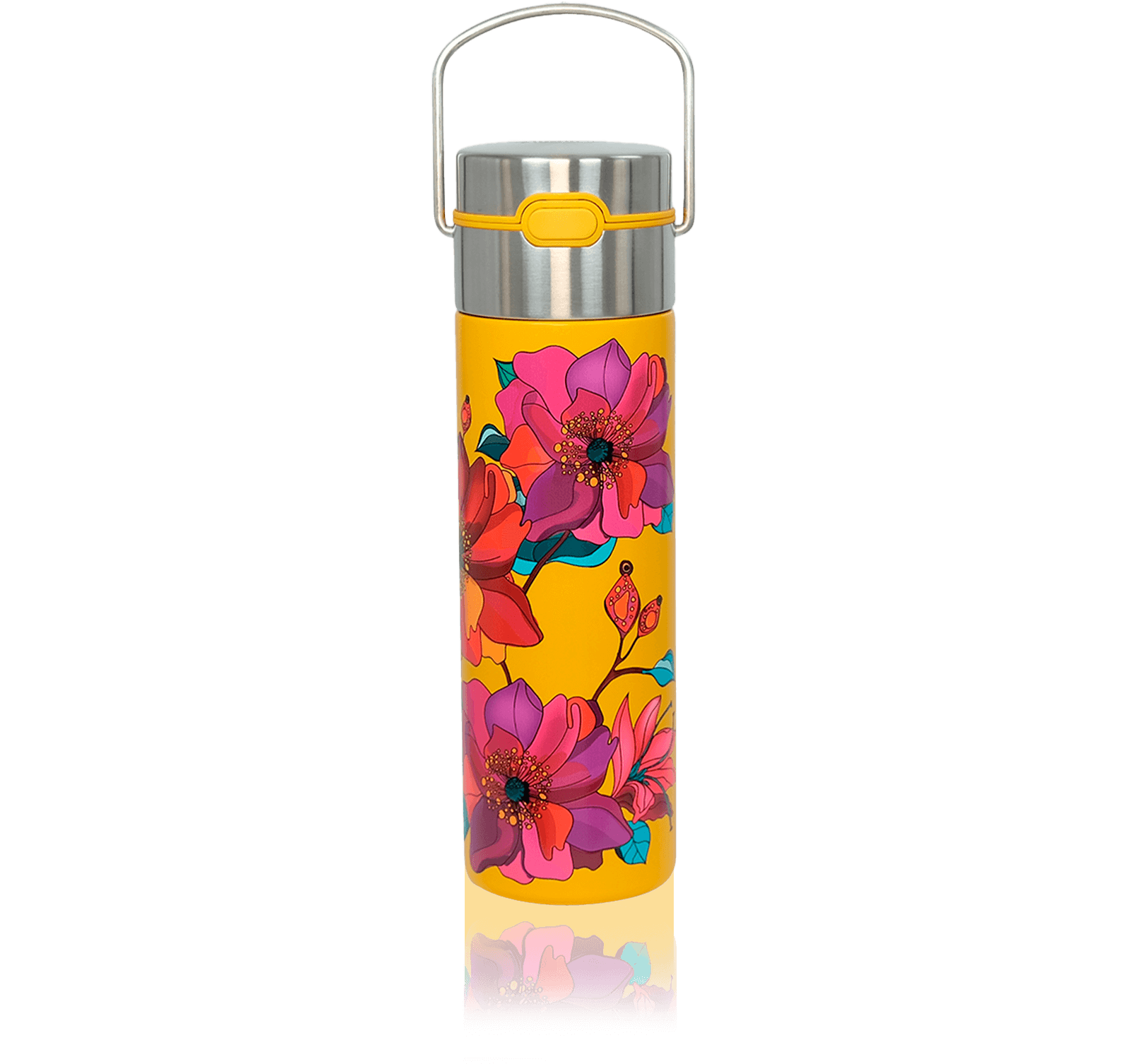 Mug de Voyage 50Cl-Avec filtre - EIGENART Motif Poppy jaune