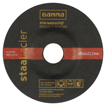 GAMMA doorslijpschijf 115mm steen / staal 10-dlg