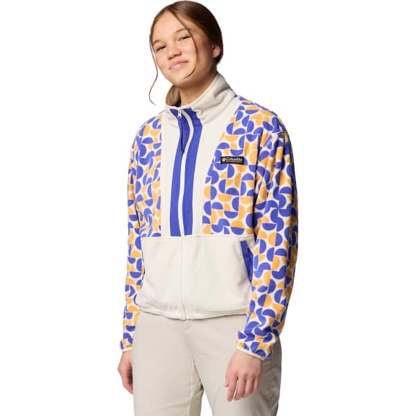 Veste polaire COLUMBIA BACKBOWL II PRINTED FULL ZIP FLEECE W SUNSTONE RETROSCAPE PRINT/CHALK