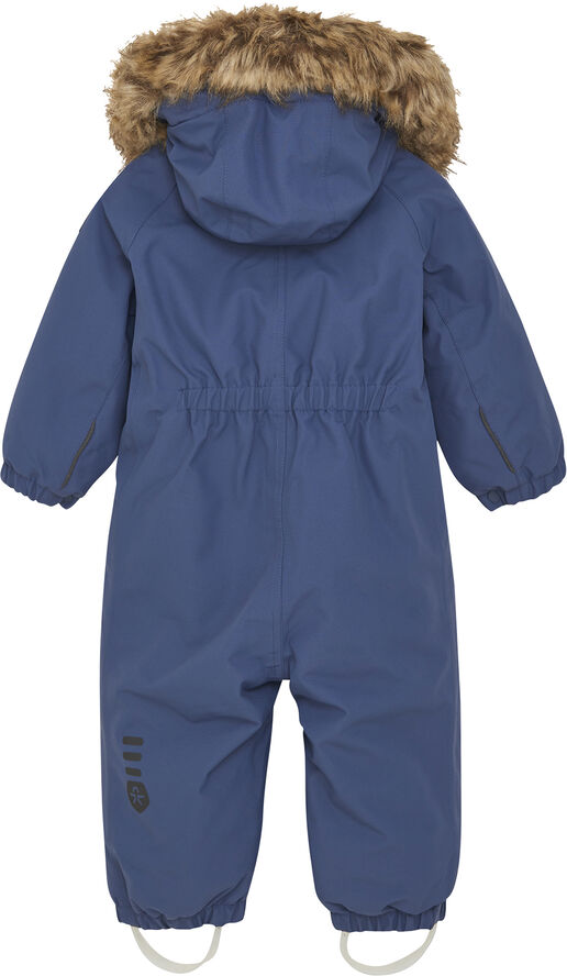 Color Kids Coverall W. Fake Fur Vintage indigo