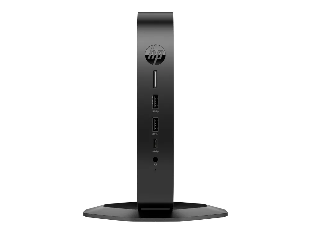 HP Elite t655 - Tynd klient - SFF 1 x Ryzen Embedded R2314 / op til 3.5 GHz - RAM 8 GB - flash 32 GB - eMMC - Radeon Graphics - Gigabit Ethernet, Bluetooth 5.2, IEEE 802.11ax (Wi-Fi 6) - IGEL OS - skærm: ingen - tastatur: tysk