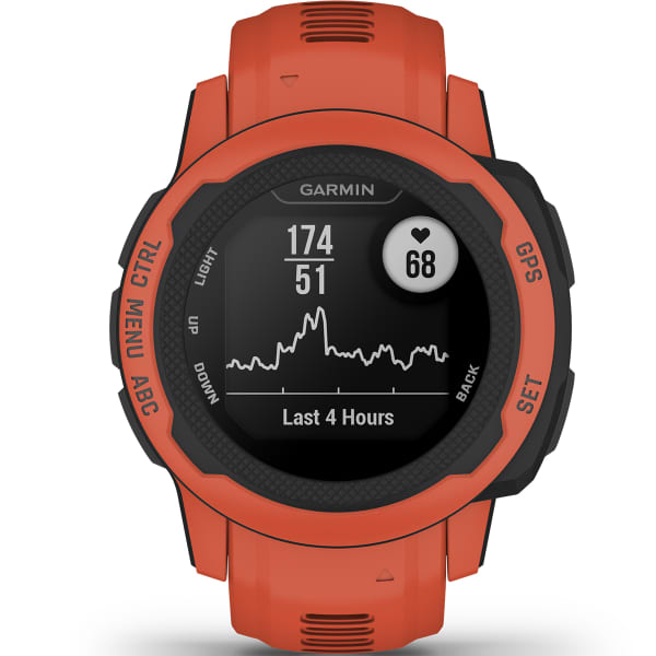 SFS195_Cardio et GPS GARMIN INSTINCT 2S POPPY