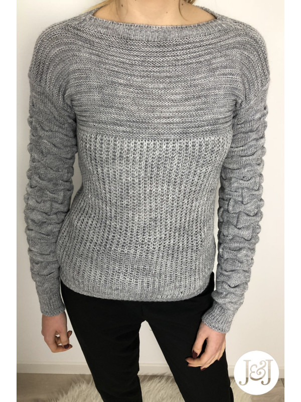Pull à mailles gris  « Zurich »