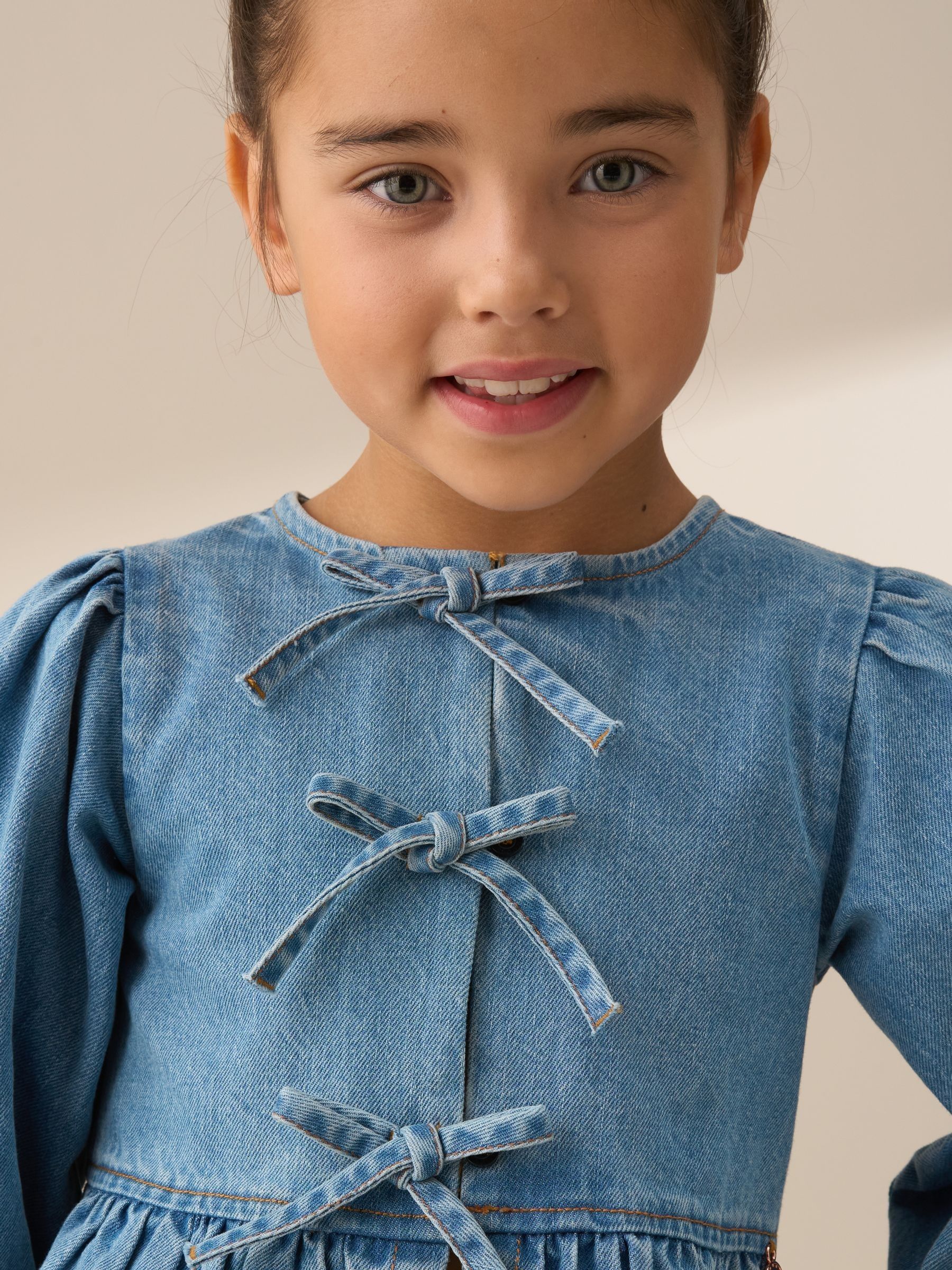 Angel & Rocket Ria Broderie Tie Front Peplum Top