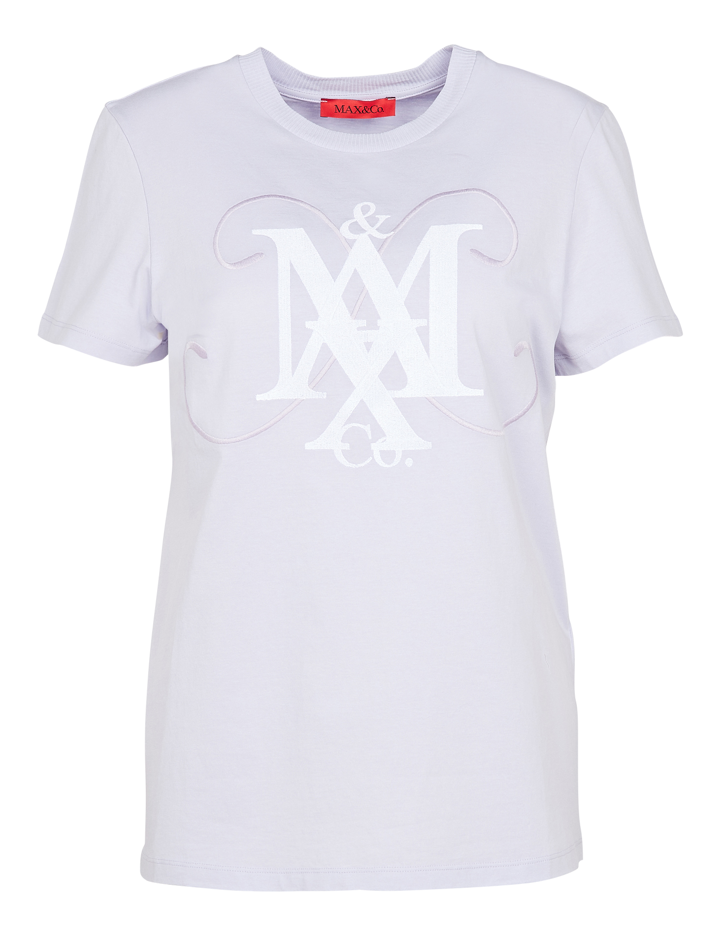 DALMATA - Tee-shirt col rond brodé en coton | Violet