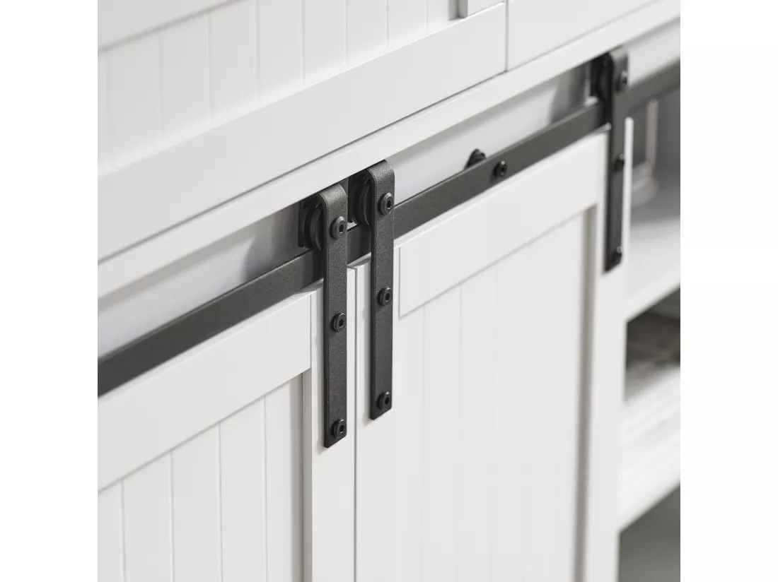 Buffet Bahut, Commode Armoire de Rangement pour Cuisine, Salle à Manger, Salon, FSB74-W