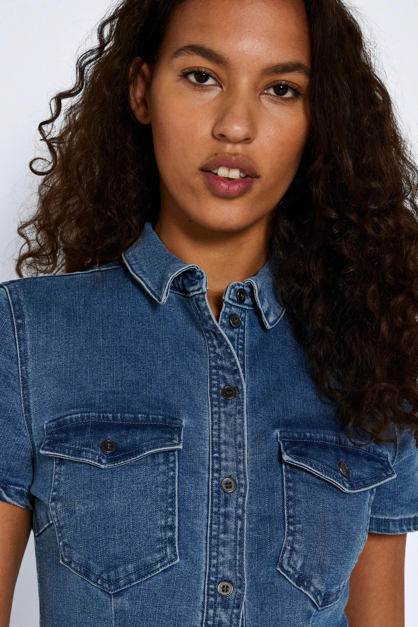 Vestido jeans curto