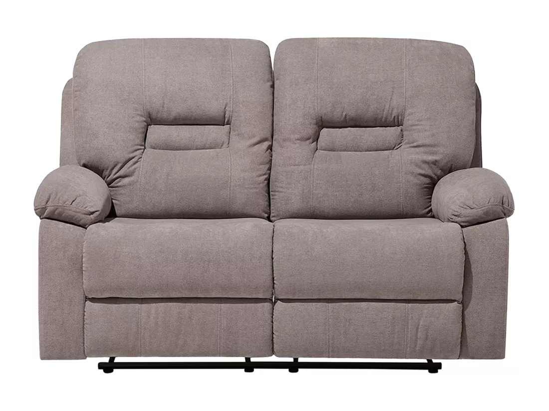 Ensemble canapés et fauteuil en tissu beige 6 places BERGEN