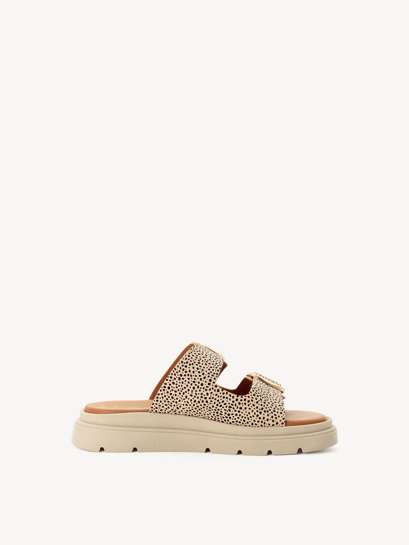 Leren Slipper - beige
