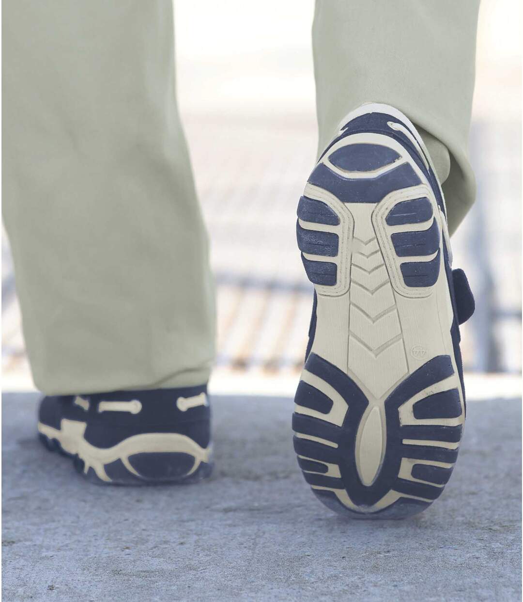 Mocassins Scratchés Marine