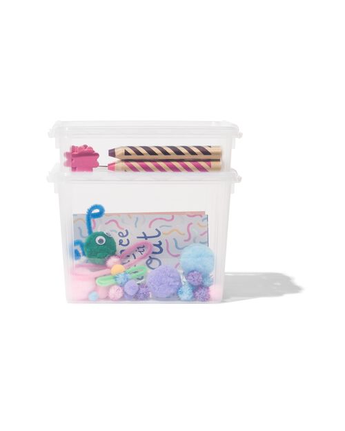 boîte de rangement 21x17x15 Amsterdam transparent