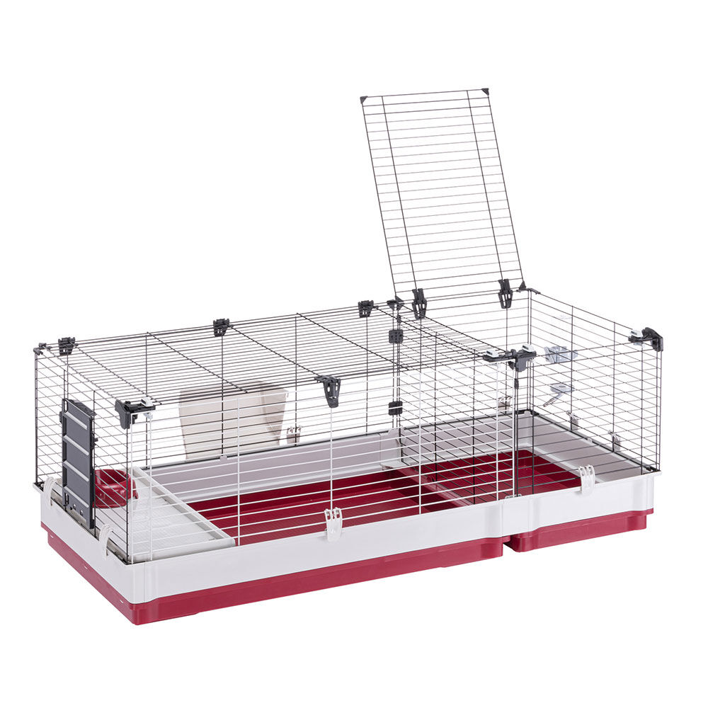 Ferplast Krolik 140 plus - Konijnenkooi - Rood - 50x60x60 cm