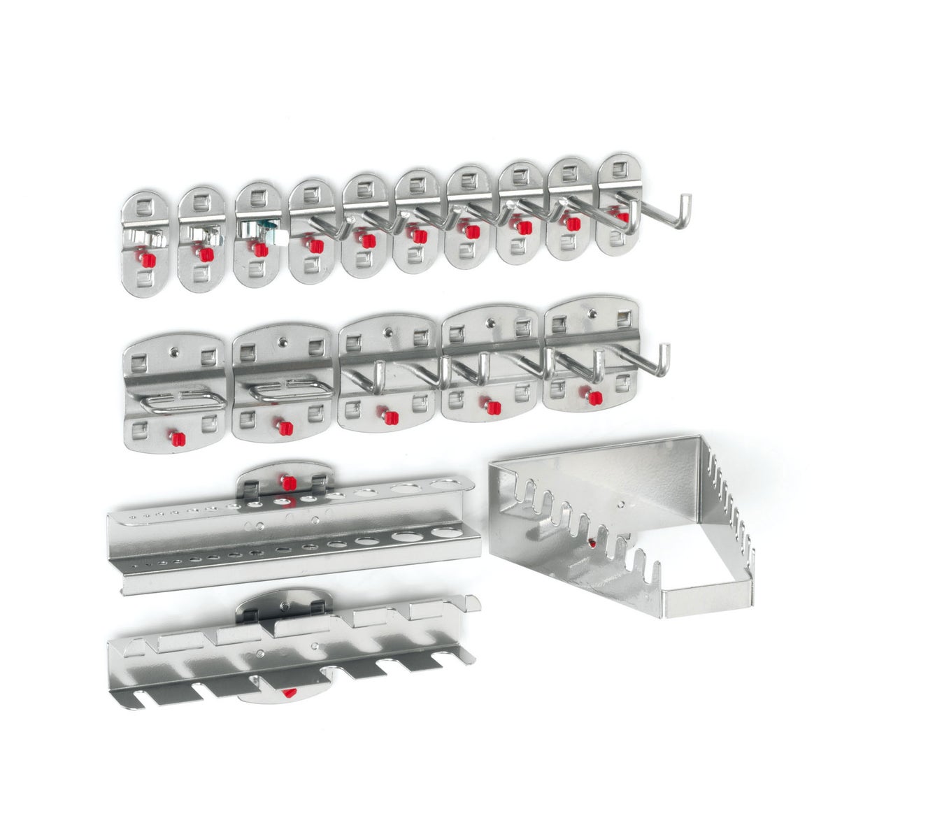 Kappes® RasterPlan gereedschapshouders assortiment, 18-delig, aluminiumkleur