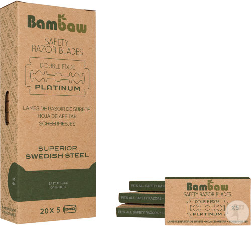 Bambaw Lames De Rasoir De Sûreté 100 Pièces
