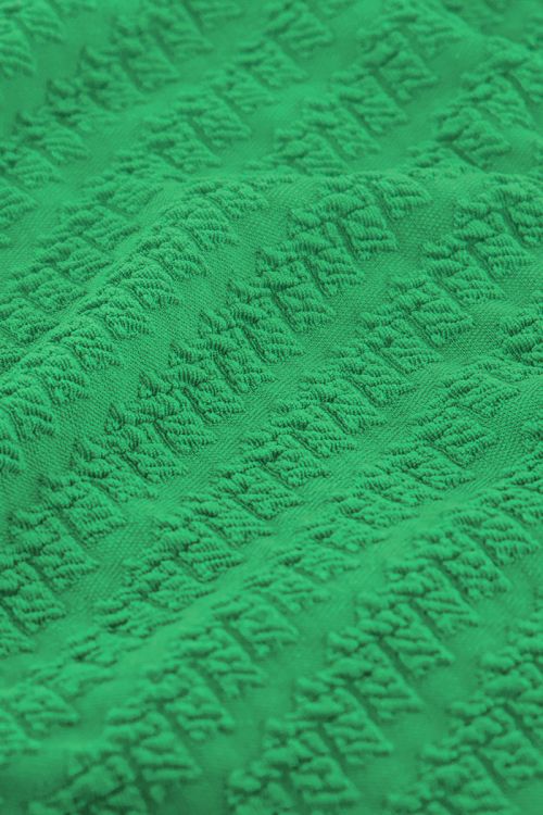Groen V-shape bikini broekje met structuur