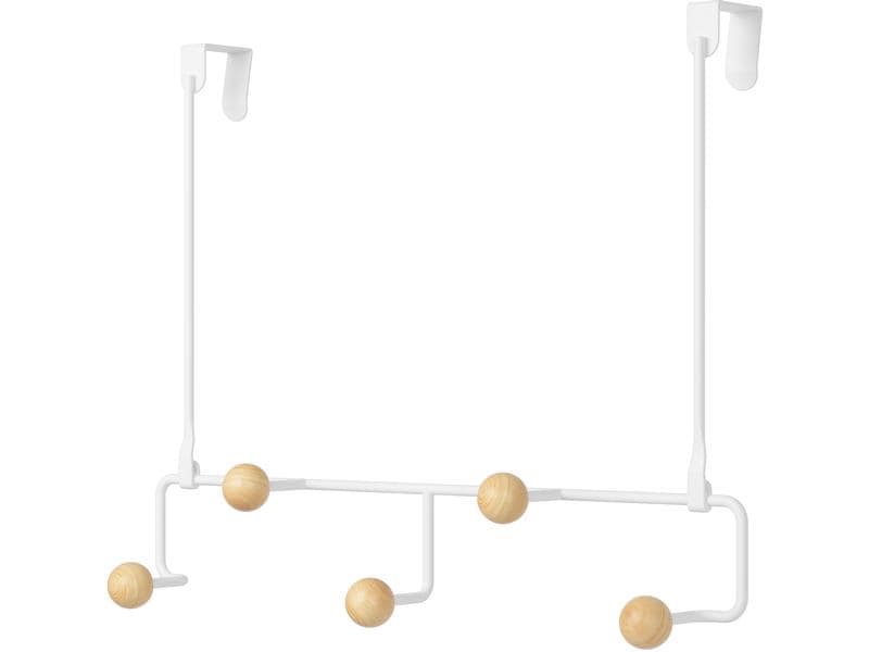 Umbra Türgarderobe Estique 5 Haken, Weiss Garderobe für die Tür