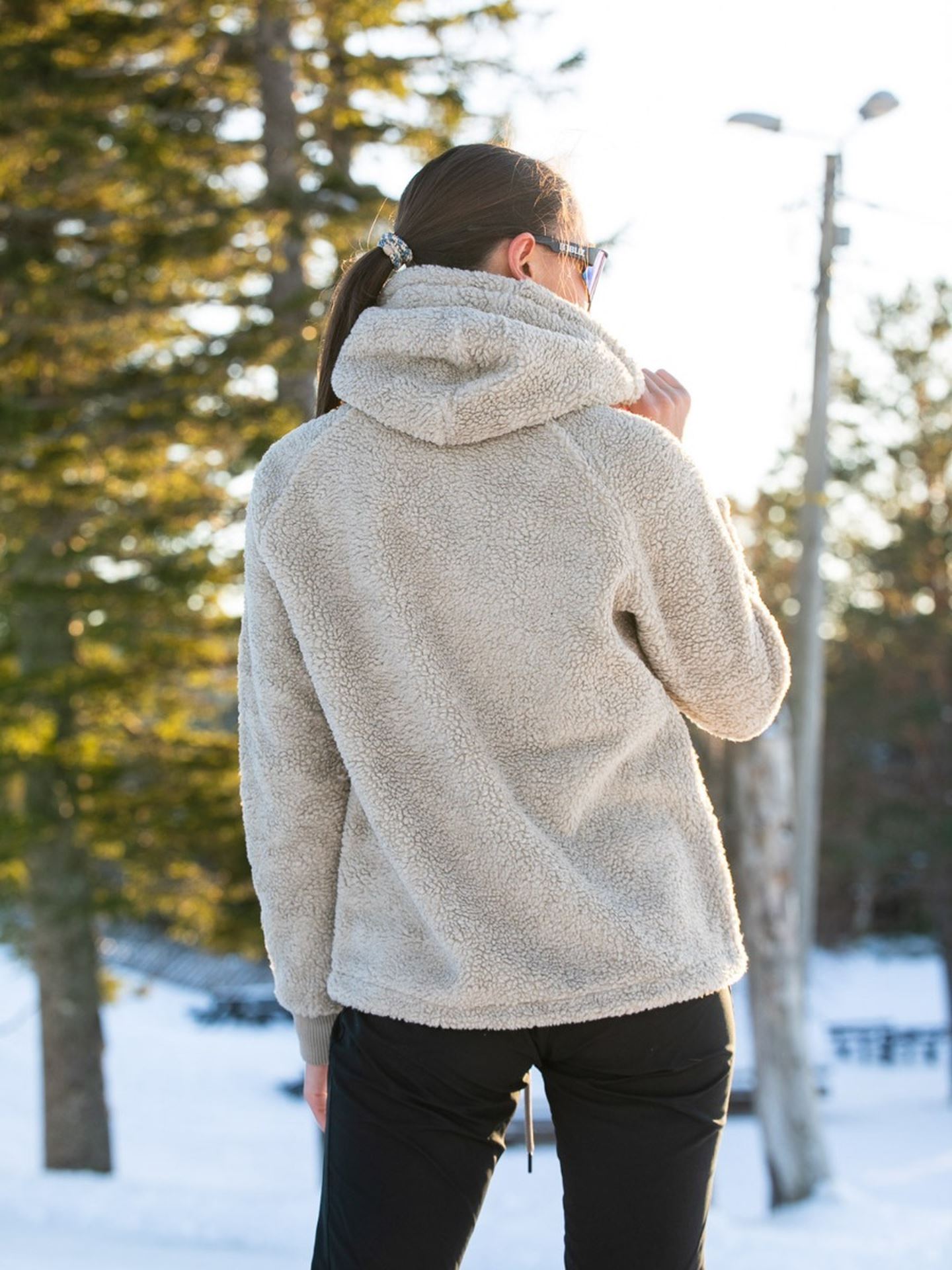 Original Pile Half Zip Hood