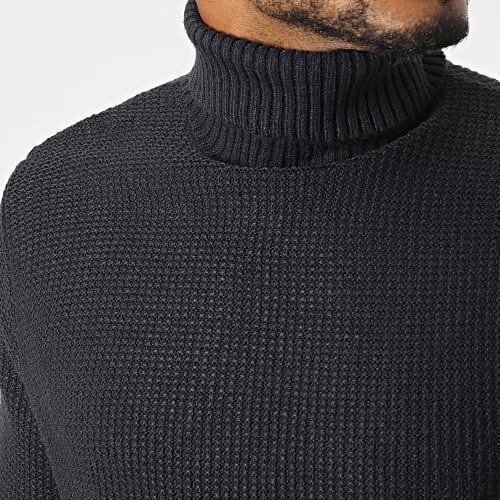 Pull Col Roulé Kyle Bleu Marine
