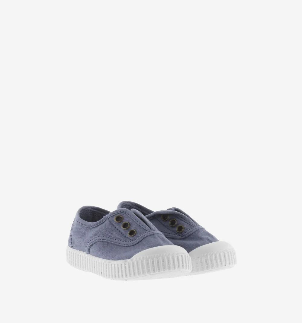 1915 INGLESA TENNIS TOILE DREC® ÉLASTIQUE Baskets en toile avec élastique pour enfant AZUL