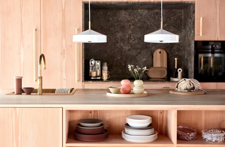 OYOY Yuka diep bord Ø19 set van 2 Terracotta