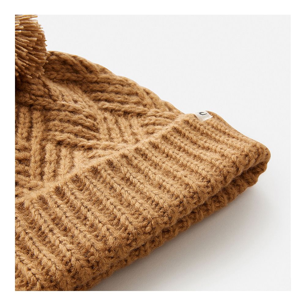 Rip Curl GROUNDSWELL POM-POM - Bonnet Femme sand