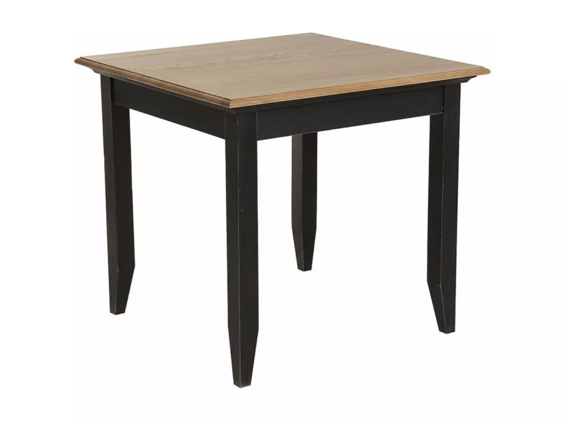 Table Carrée 4 Personnes Bois Noir - Esquisse Interior's