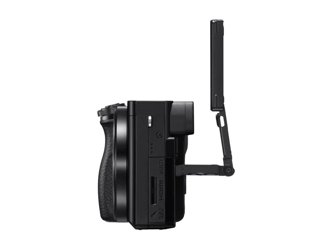 Sony a6100 ILCE-6100 - Digitalkamera - spejlløst - 24.2 MP - APS-C - 4K / 30 fps 16-50 mm Power Zoom-objektiv - Wi-Fi, NFC, Bluetooth - sort
