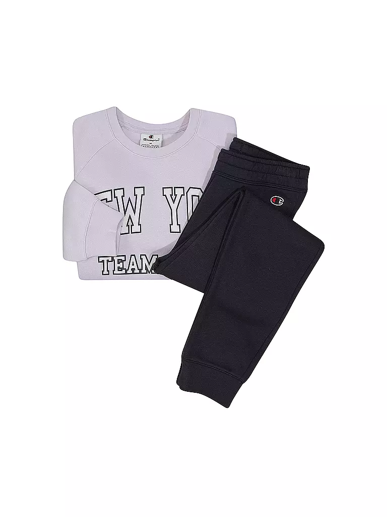 CHAMPION Mädchen Jogger 2teilig Sweater und Hose lila