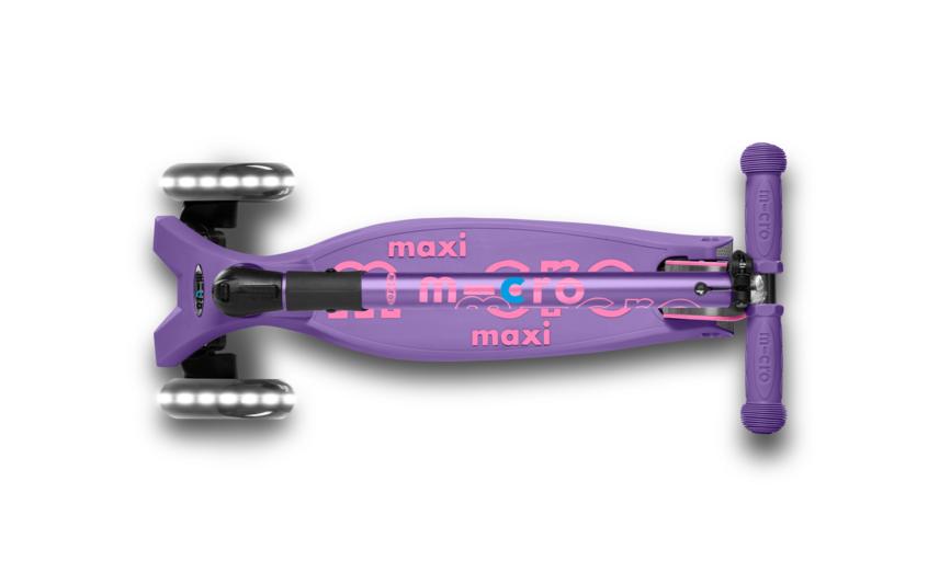 Kickboard Maxi Micro Deluxe LED Foldable<br>Faltbares Kickboard