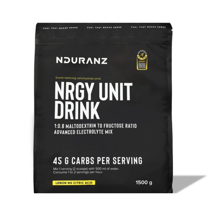 Nduranz Unisex Energi-pulver Nrgy Unit Drink - 1500 g (No Citric) Hvid