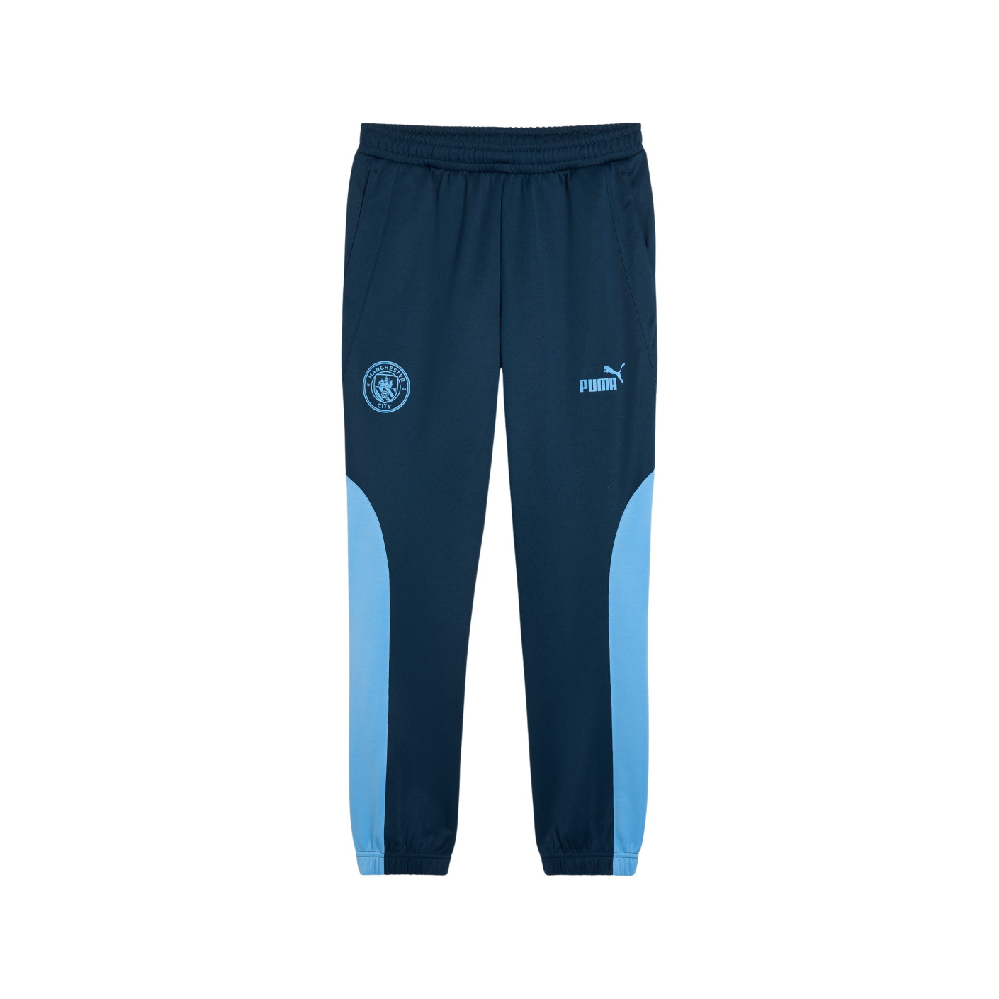 PUMA Manchester City ftblNRGY+ Joggingpak Full-Zip 2024-2025 Donkerblauw Lichtblauw