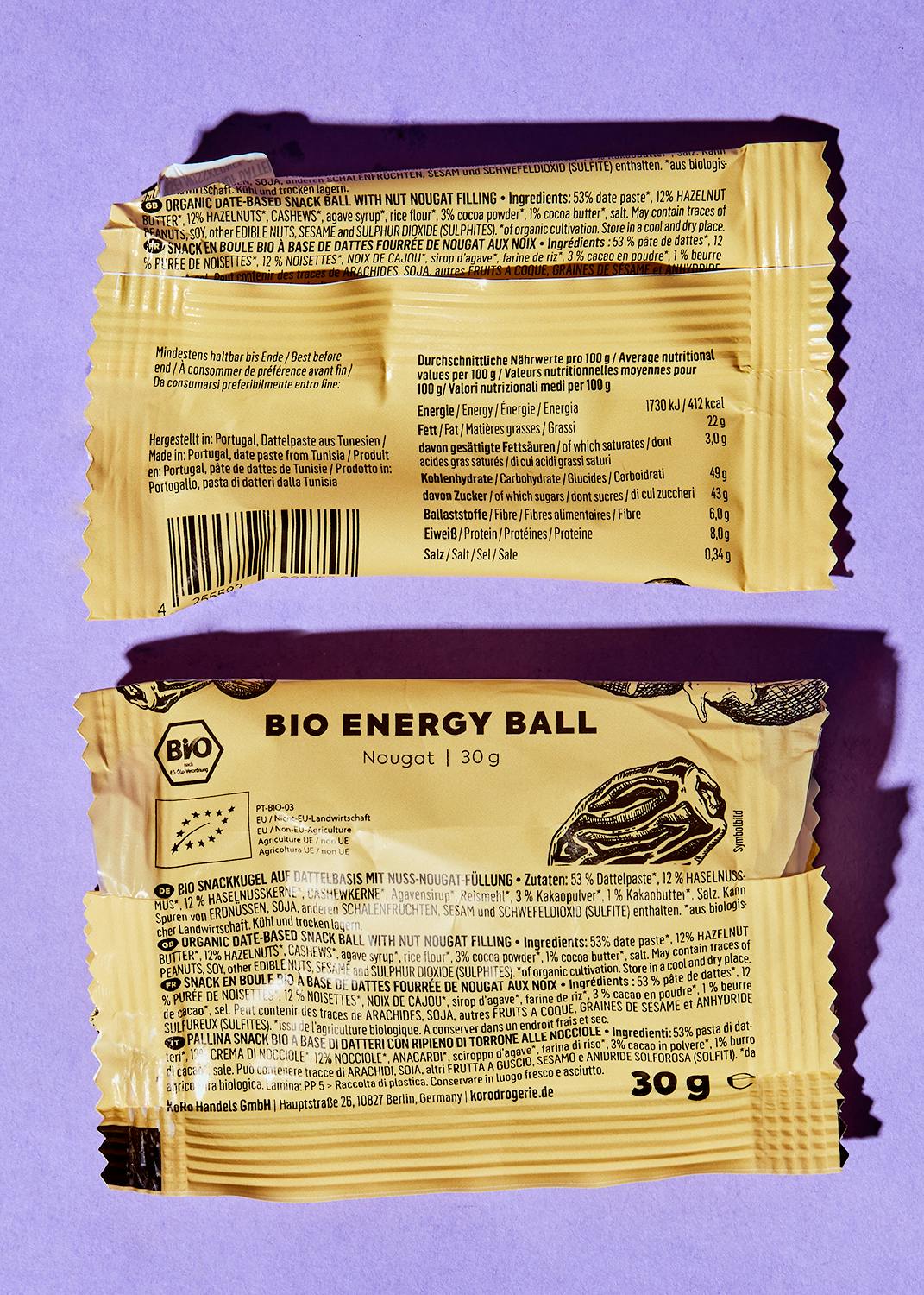 Bio Energy Ball Nougat 30 g