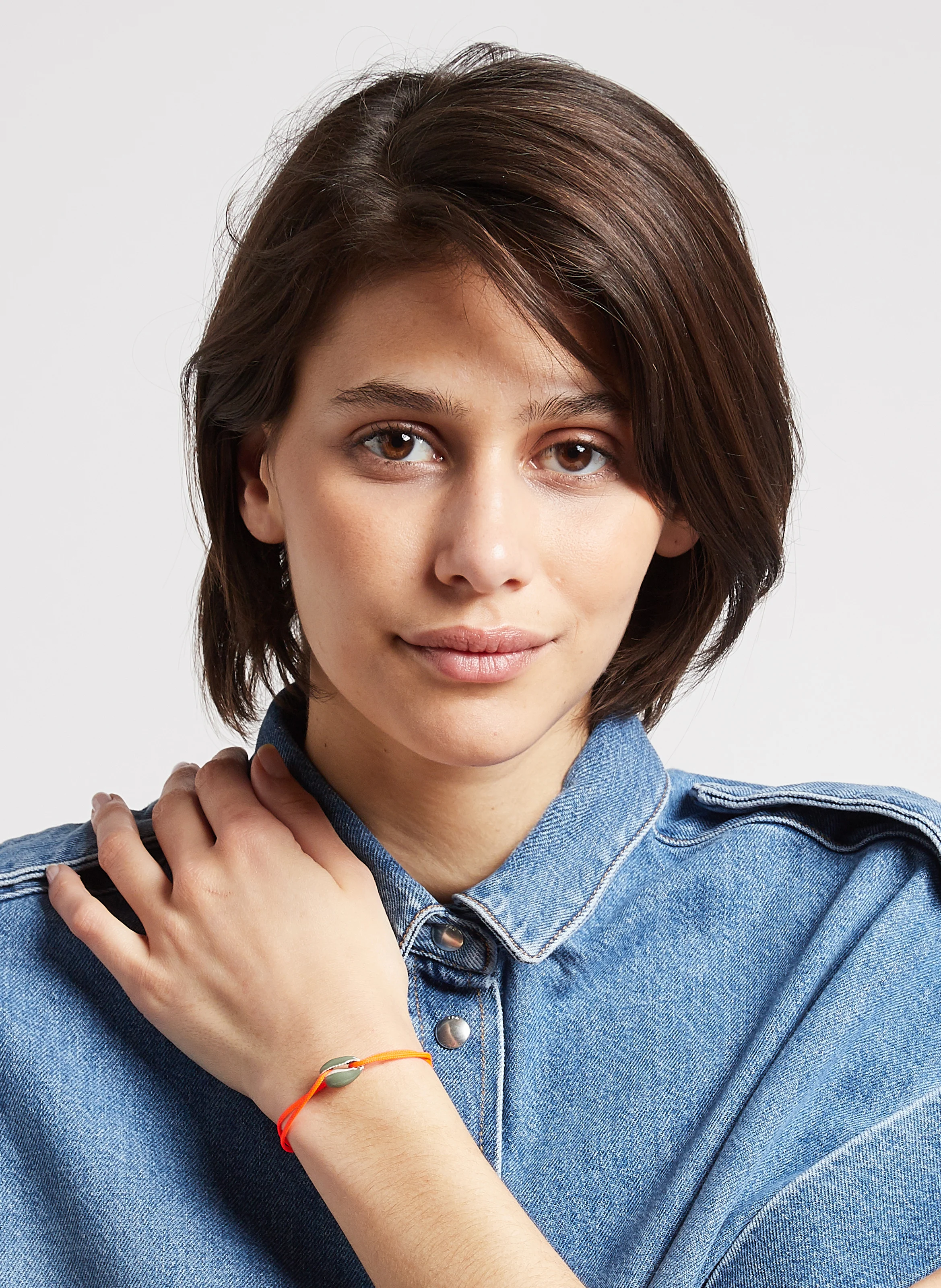 COQUILLAGE - Bracelet coquillage lien synthétique | Orange
