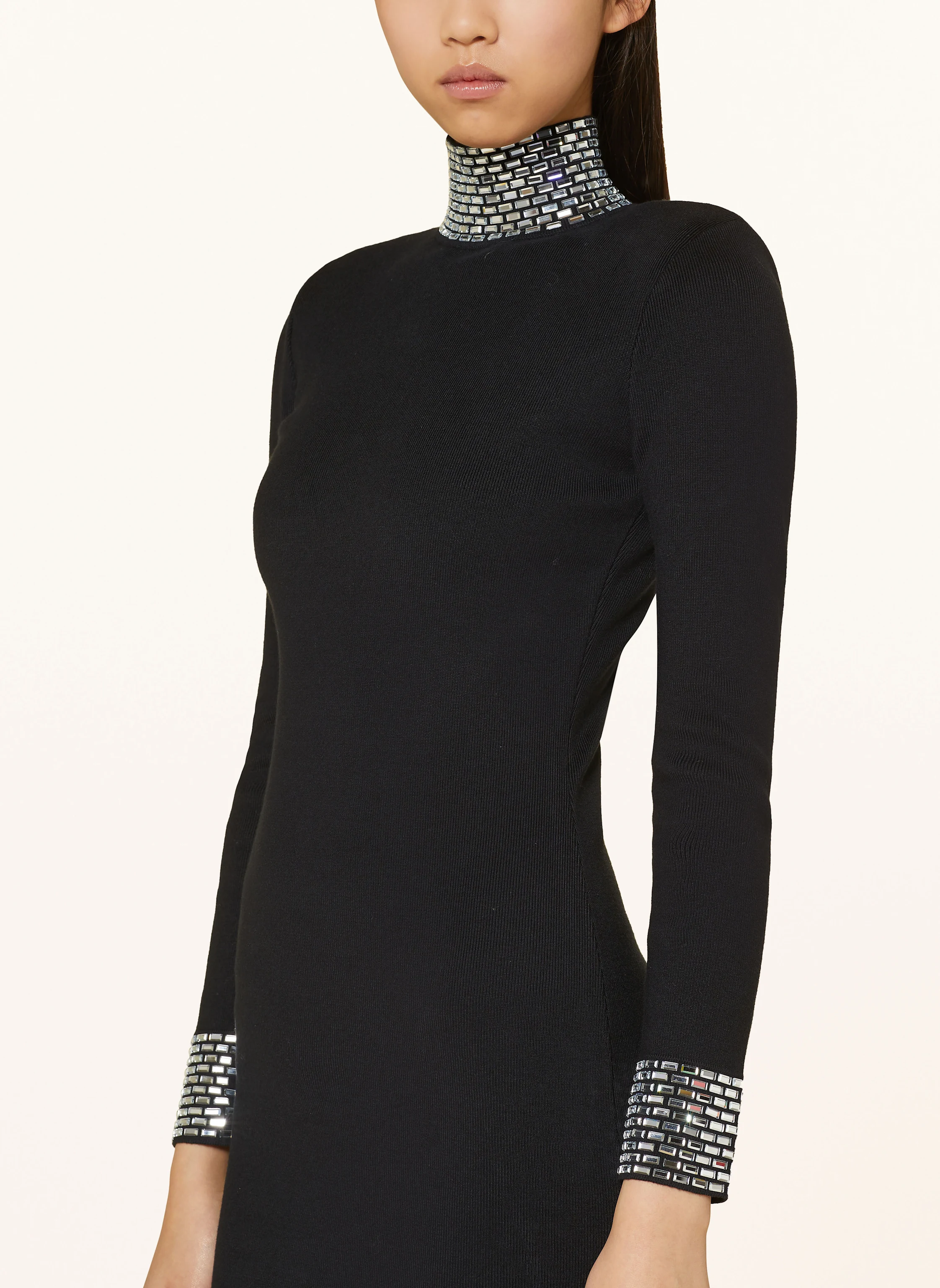 RETROFÊTE Strickkleid MONROE mit Schmucksteinen