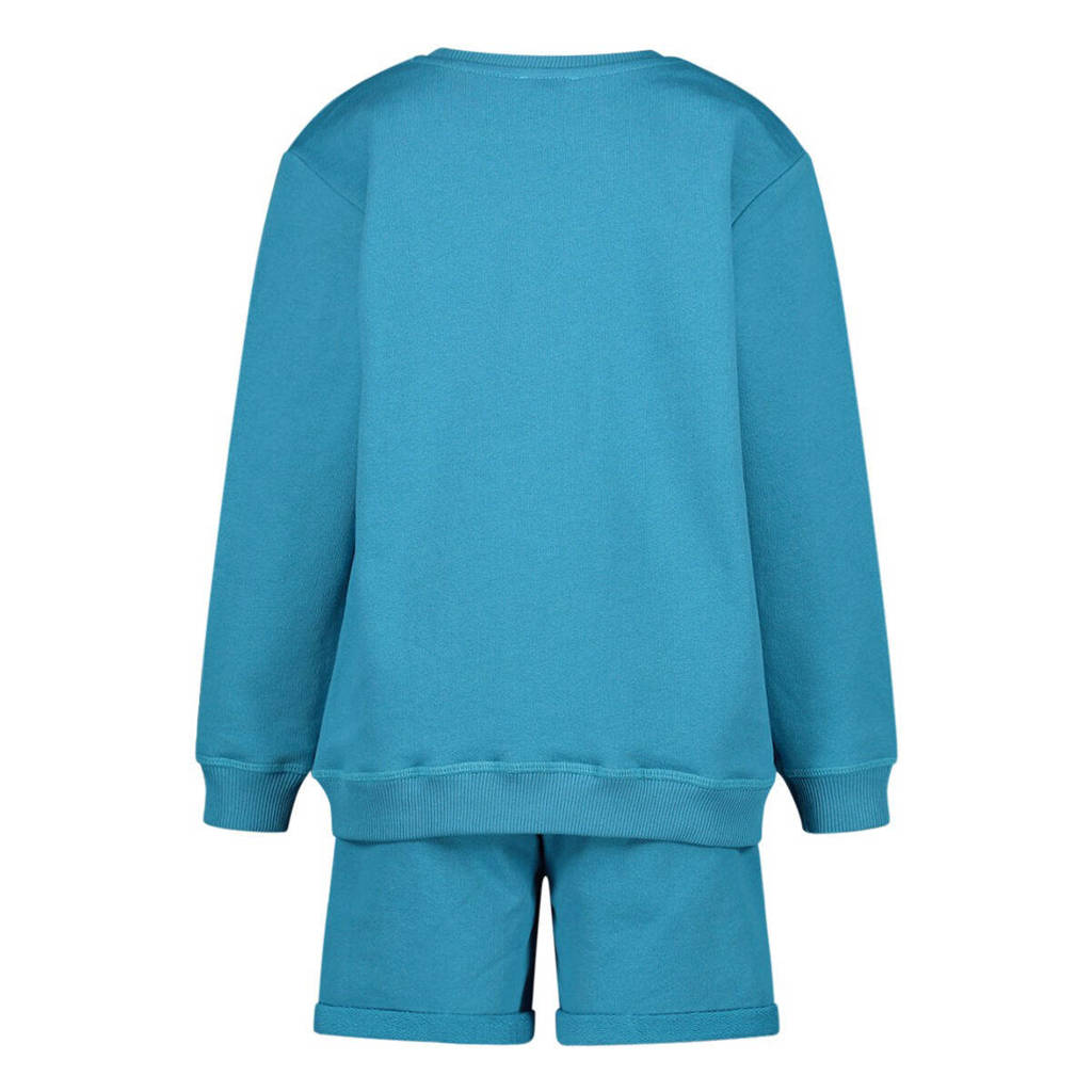 ESPRIT sweater + T-shirt + short geel