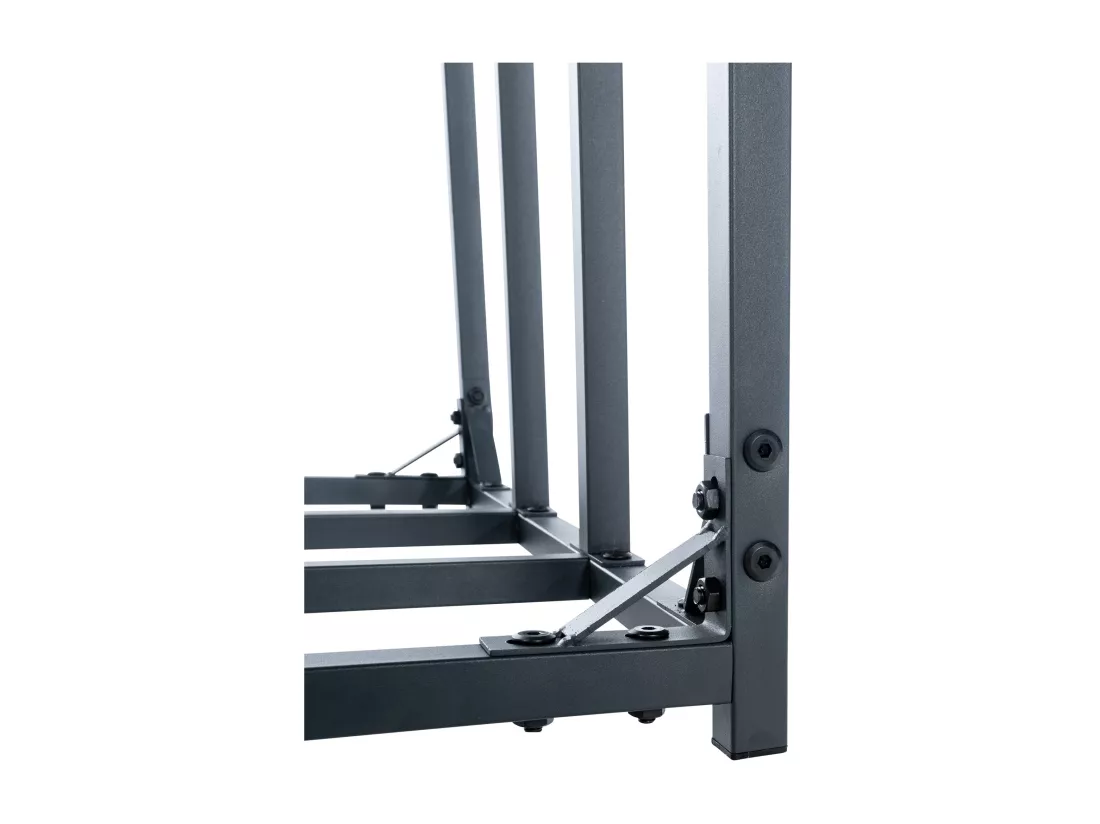 Etagère bois de cheminée - Métal - 165 x 70 x 165cm - Anthracite - Ruston
