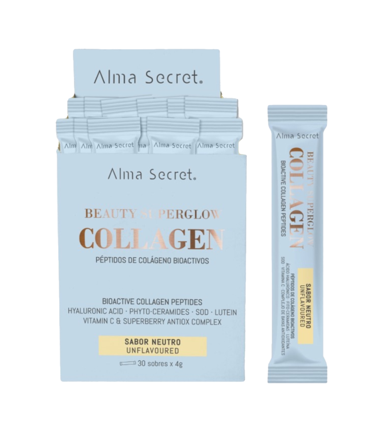 Alma Secret - *Beauty Super Glow Collagen* - Suplemento alimentar - Sabor neutro