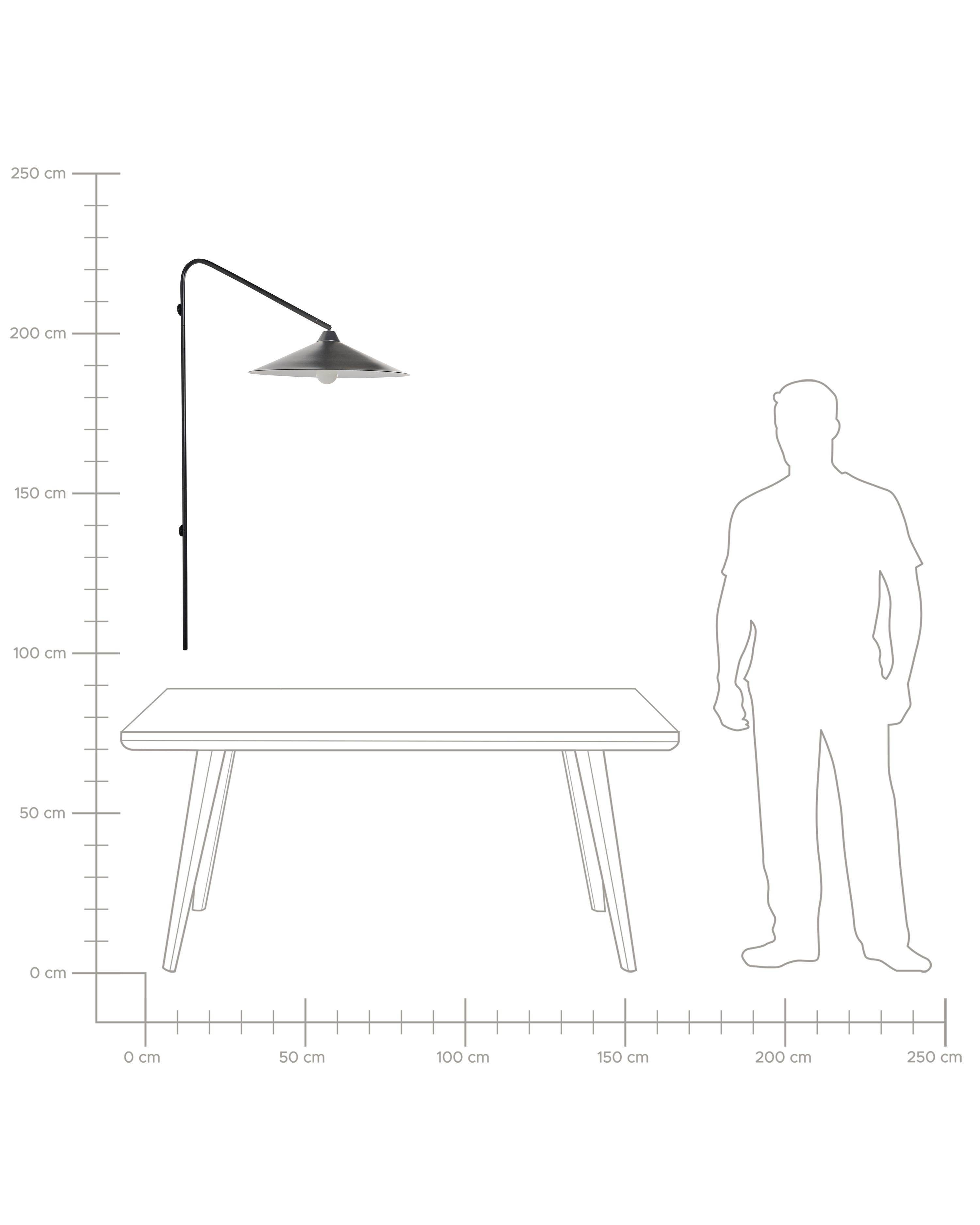 Wandlamp NENTON Metaal Zwart