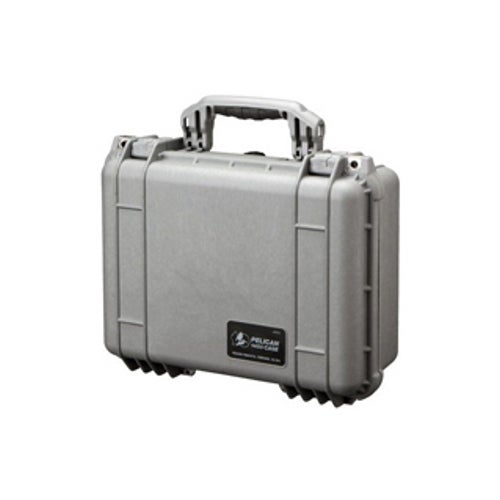 Peli 1450 SVF flightcase zilver met schuim 371x258x152 mm