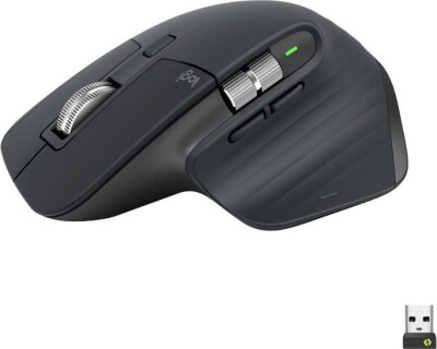 Logitech - Mx Master 3S Trådløs Mus Med Quiet Click - Sort