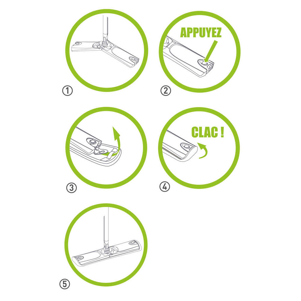 Combiné Wash Easy Paul Masquin vert balai plat