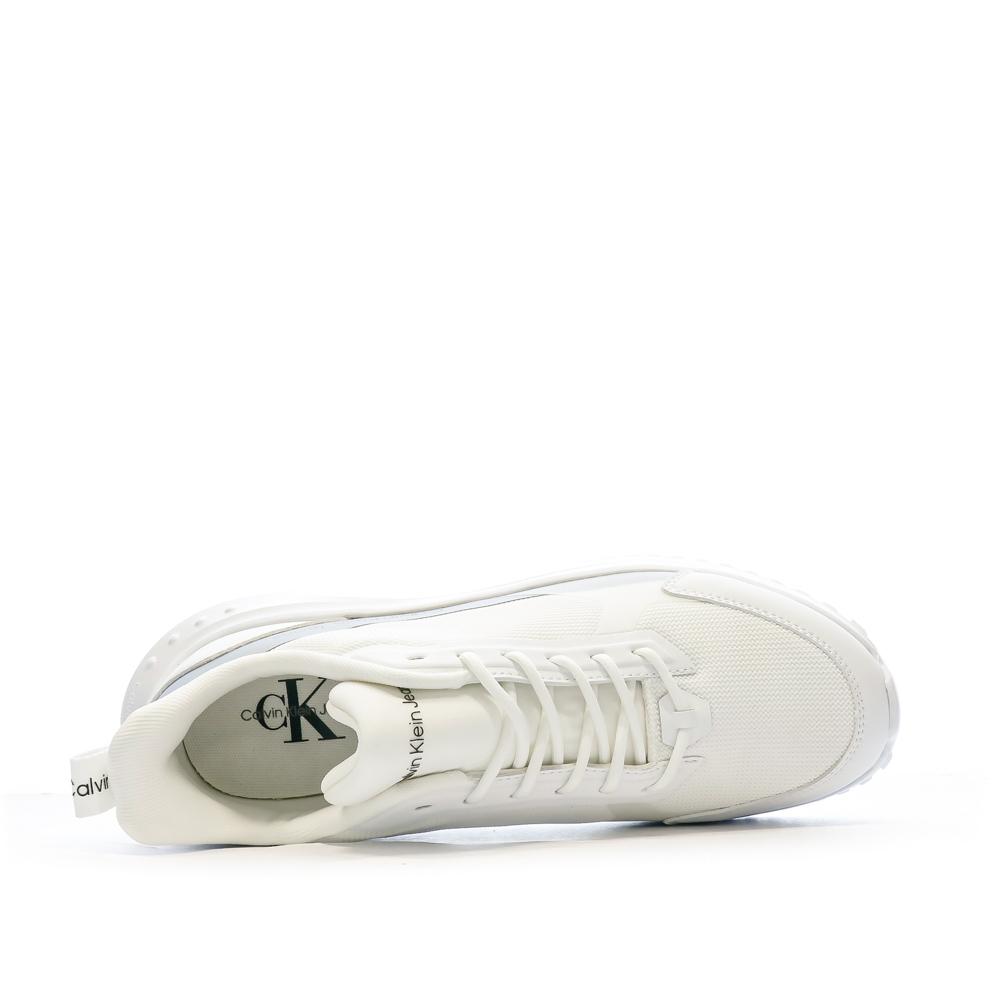 Calvin Klein Jeans Baskets Blanches/Grises Homme Calvin Klein Jeans Eva Runner Lowlaceup