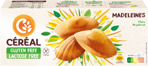 Céréal Madeleines Sans Gluten Et Sans Lactose 180g